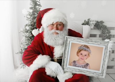 Digital photograph with Santa by Northampton photographer