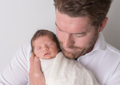 Northampton newborn photography baby boy with dad