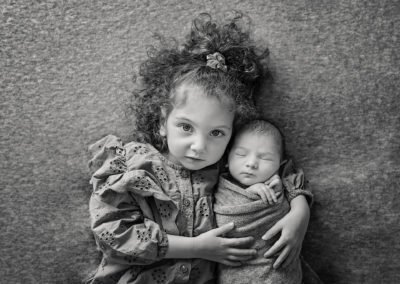 Northampton newborn photography baby boy with big sister