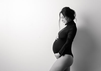 Northampton maternity photography black body suit by Miranda Walton Photography