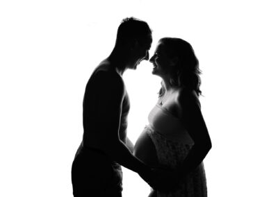 Northampton maternity photographer couples silhouette by Miranda Walton Photography
